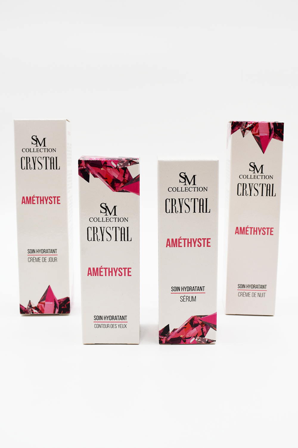 Crème pour le contour des yeux à la poudre d'améthyste 30ml 100% naturelle