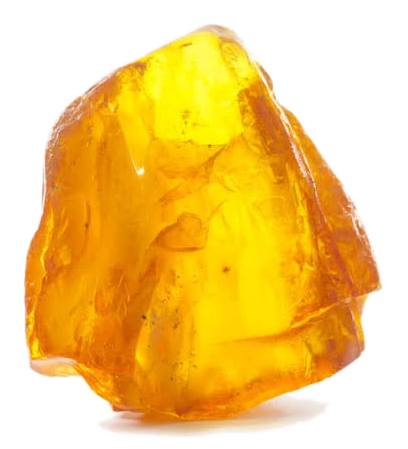 Cosmétique pierre précieuse ambre — poudre d'ambre brute